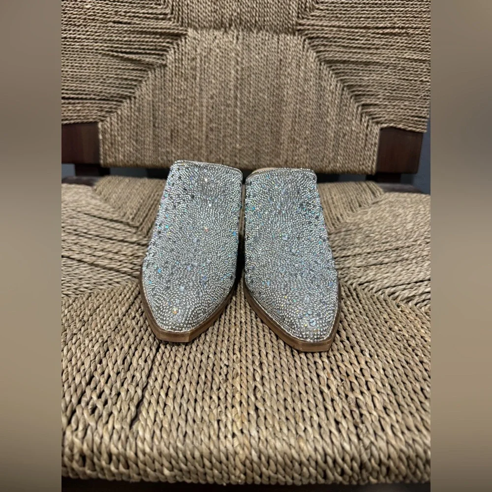A Rider Girl Silver Rhinestone Mules
Excellent condition - Picture 4 of 7